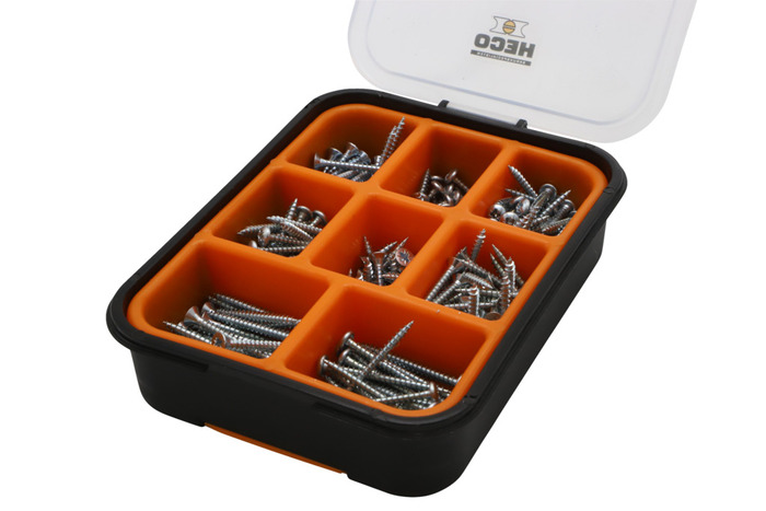 Treskruesett forsinket 200 stk. Heco